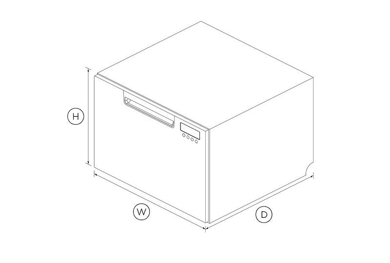 Splendide DishDrawer DD24SAX9N Single Drawer Dishwasher – Quick Wash, Stainless Steel