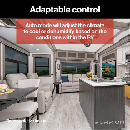 Furrion Chill® HE Low-Profile RV Rooftop Air Conditioner with Heat Pump (R32) 13500 – White