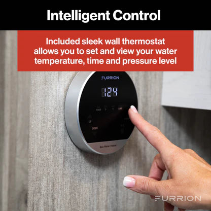 Furrion Tankless Gas Water Heater with Antifreeze Protection – 2.4 GPM, White (#FWH09AFA-AM)