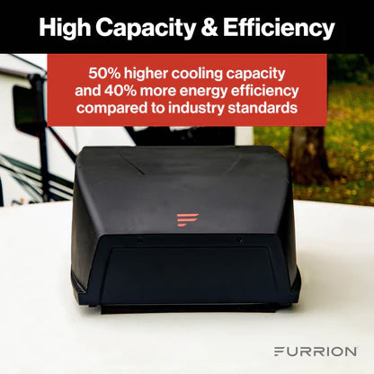 Furrion Chill HE 1500 BTU RV Roof Air Conditioner – Black (R32)