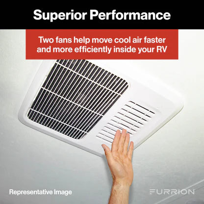 Furrion Chill HE 1500 BTU RV Roof Air Conditioner – White (R32)