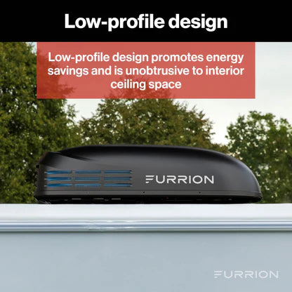 Furrion Chill® HE Low-Profile RV Rooftop Air Conditioner with Heat Pump (R32) 15000 – Black