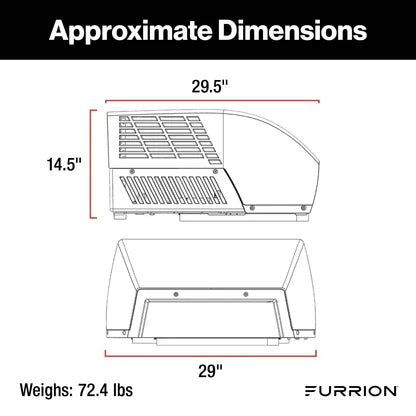 Furrion Chill Cube 18K BTU RV Rooftop Air Conditioner – White, Non-Ducted
