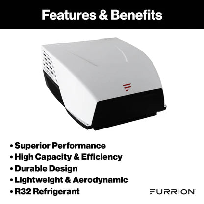 Furrion Chill HE 1500 BTU RV Roof Air Conditioner – White (R32)