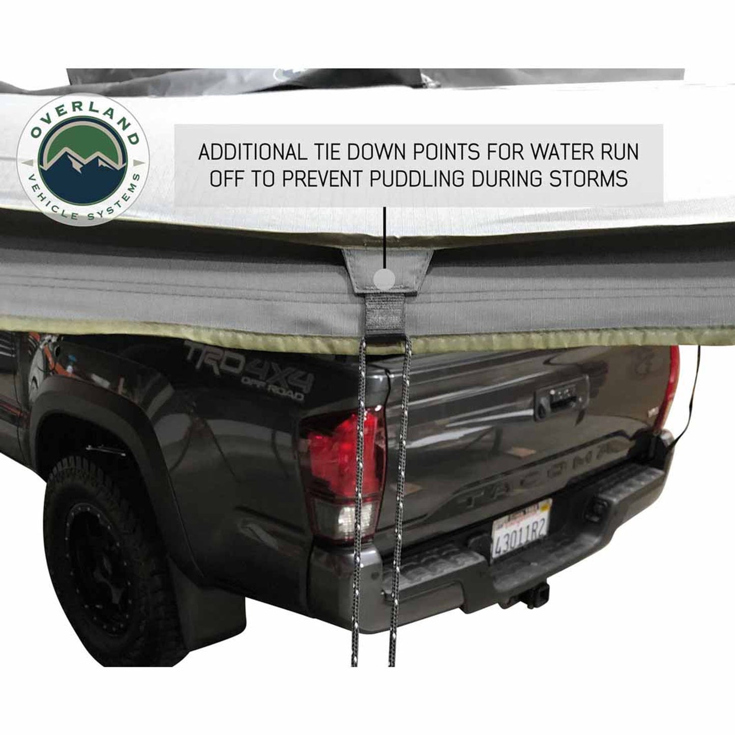 OVS HD Nomadic 180 Degree Awning - Dark Grey with Black Travel Cover Universal