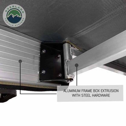 OVS HD Nomadic 180 Degree Awning - Dark Grey with Black Travel Cover Universal