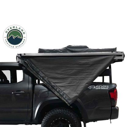 OVS HD Nomadic 270 Degree Awning - Driver Side - Dark Gray Awning with Black Cover