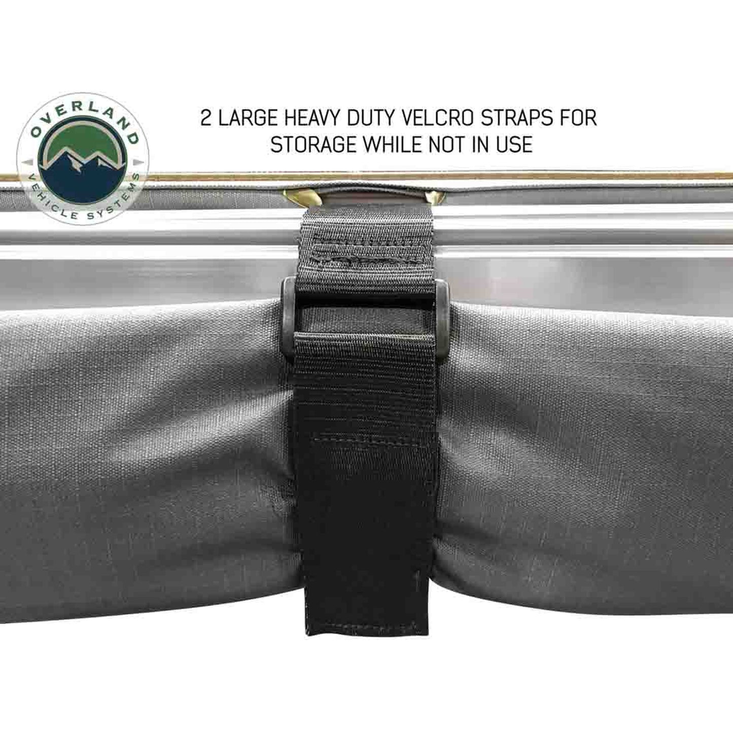 OVS HD Nomadic 270 Degree Awning - Driver Side - Dark Gray Awning with Black Cover