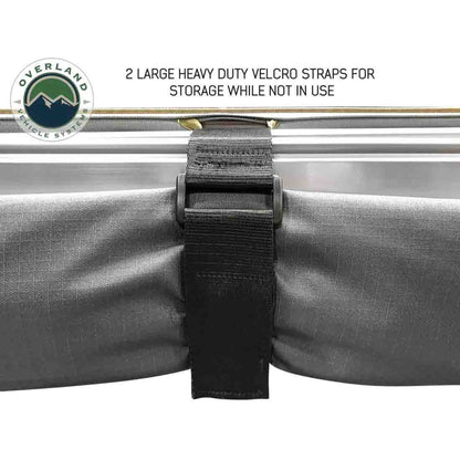 OVS HD Nomadic 270 Degree Awning - Driver Side - Dark Gray Awning with Black Cover