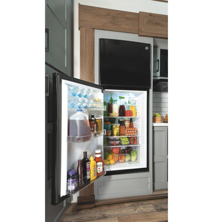 GE 9.8 Cu .Ft. 12 V DC Top-Freezer Refrigerator (Model GPV10FGNBB)