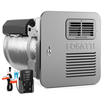 Fogatti 6 Gallon RV Hot Water Heater, Propane/Electric Heating, Bulit-in Lifetime Anode Rod-HybridShower 6 Pro