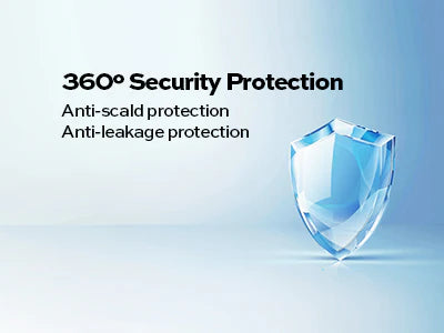 Fogatti InstaShower 8 Plus, 55,000 BTU RV Tankless Water Heater with Door - White