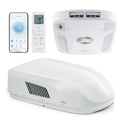 Fogatti InstaCool Ultra Air Conditioner | 16,000 BTU Cooling | 12,500 BTU Heating | Replaceable Non-Ducted RV AC | 115V(AC)