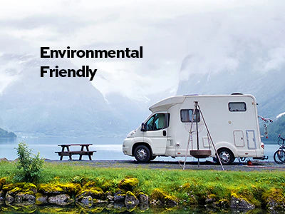 Fogatti InstaShower 8 Plus, 55,000 BTU RV Tankless Water Heater with Door - White