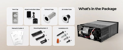 Fogatti 35,000 BTU Quiet LP Gas RV Furnace, Smart Triple Explosion-Proof, Easy Install