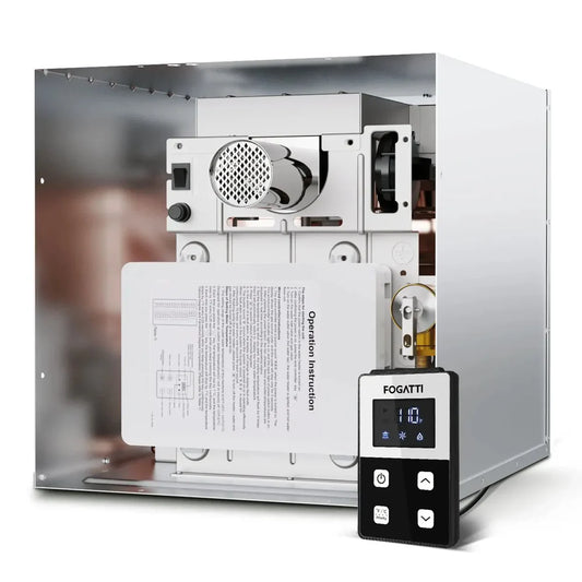Fogatti RV Tankless Water Heater InstaShower 7, 48,000 BTU Heating, Energy Saving Model