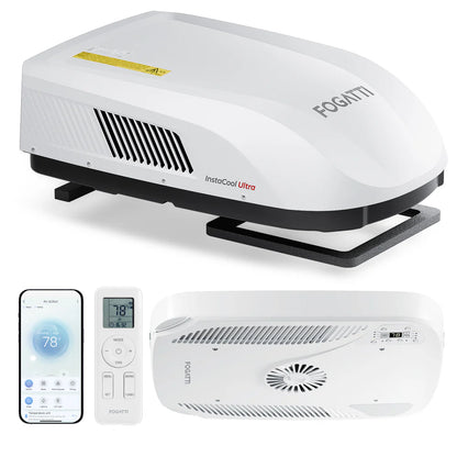 Fogatti InstaCool Ultra Air Conditioner | 16,000 BTU Cooling | 12,500 BTU Heating | Replaceable Non-Ducted RV AC | 115V(AC)