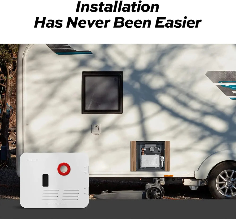 Fogatti RV Tankless Water Heater Door - 15 x 18 inches - White