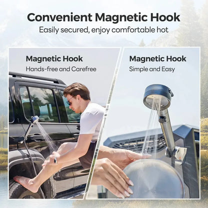 Fogatti InstaShower GO Pro Outdoor Portable Water Heater with Water Pump,22000BTU