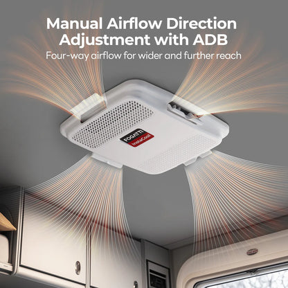 Fogatti InstaCool 15,000 BTU RV Rooftop Air Conditioner | Heat&Cool | Replaceable Non-Ducted RV AC | 115V(AC)