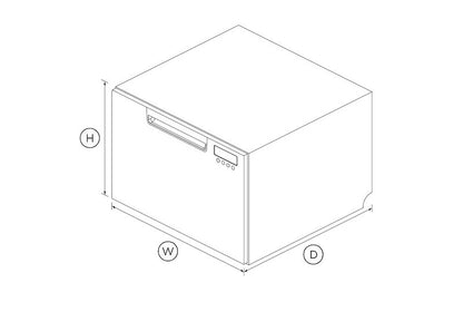 Splendide DishDrawer DD24SAX9N Single Drawer Dishwasher – Quick Wash, Stainless Steel