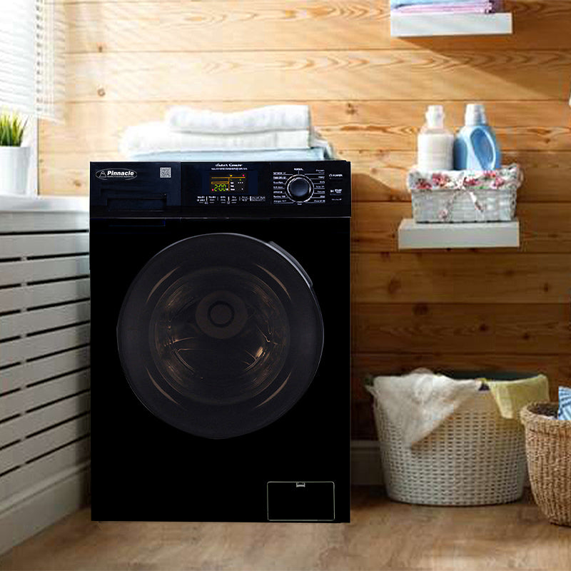Pinnacle 1.62 cu.ft. / 15 lbs All-in-One Combo Washer Dryer with Pet Cycle – Black