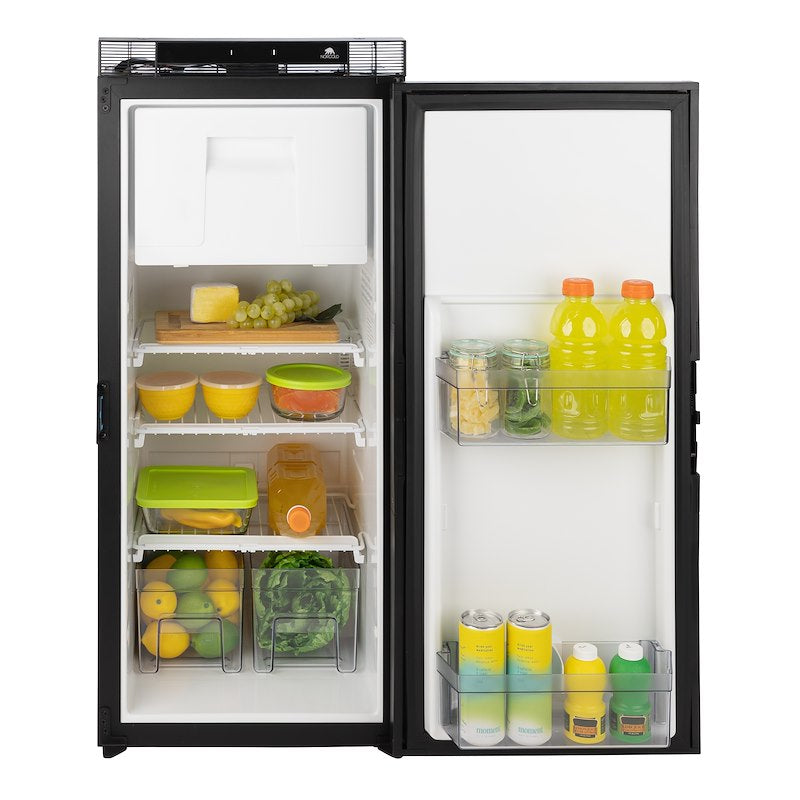 Norcold 3 Cu. Ft. Right-Hand DC Refrigerator – Black Trim (N2090)