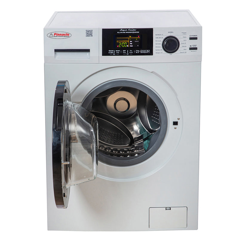 Pinnacle 1.62 cu.ft. / 15 lbs All-in-One Washer Dryer with Pet Cycle (23-4800 W) – White