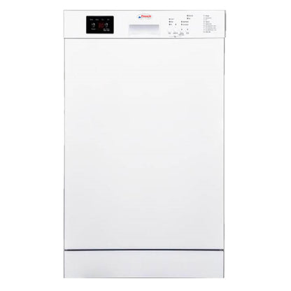 Pinnacle 18-Inch Built-In Dishwasher, 8 Place Settings, 8 Programs – White
