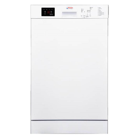 Pinnacle 18-Inch Built-In Dishwasher, 8 Place Settings, 8 Programs – White