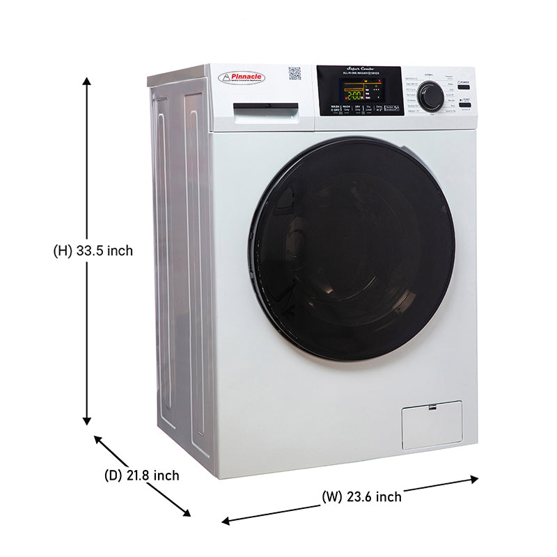 Pinnacle 1.62 cu.ft. / 15 lbs All-in-One Washer Dryer with Pet Cycle (23-4800 W) – White