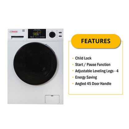 Pinnacle 1.62 cu.ft. / 15 lbs All-in-One Washer Dryer with Pet Cycle (23-4800 W) – White