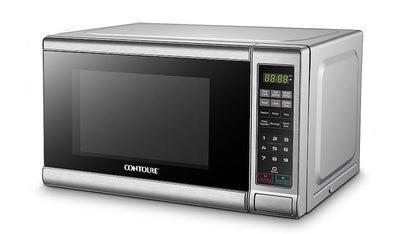 0.7 Cu. Ft. Compact Countertop Microwave Oven in Stainless Steel