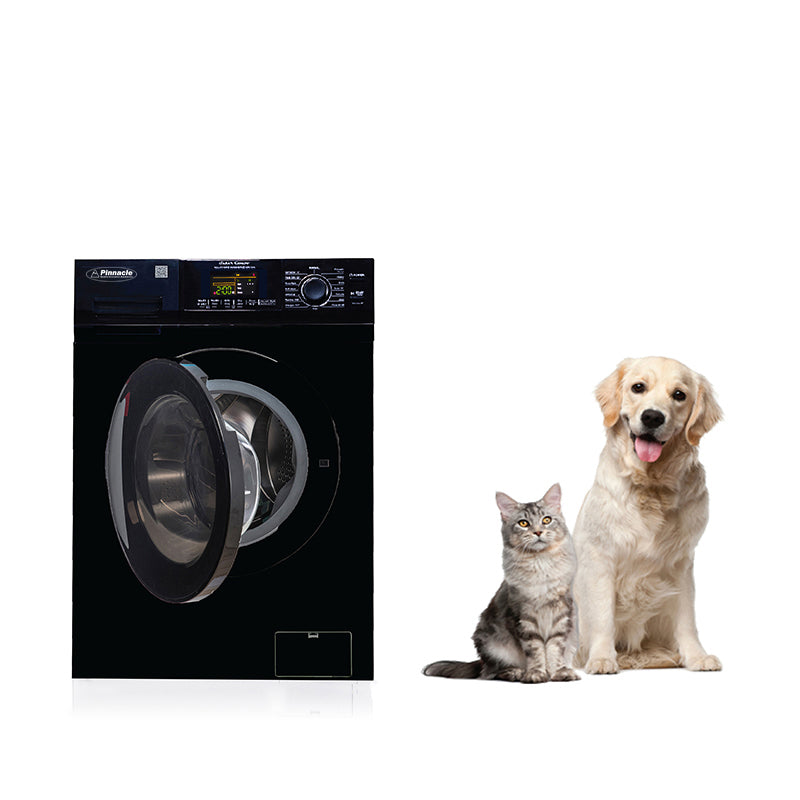 Pinnacle 1.62 cu.ft. / 15 lbs All-in-One Combo Washer Dryer with Pet Cycle – Black