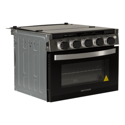 Greystone® by Furrion 17" Black Gas RV Range with 12V Connection (CF-RV17B)