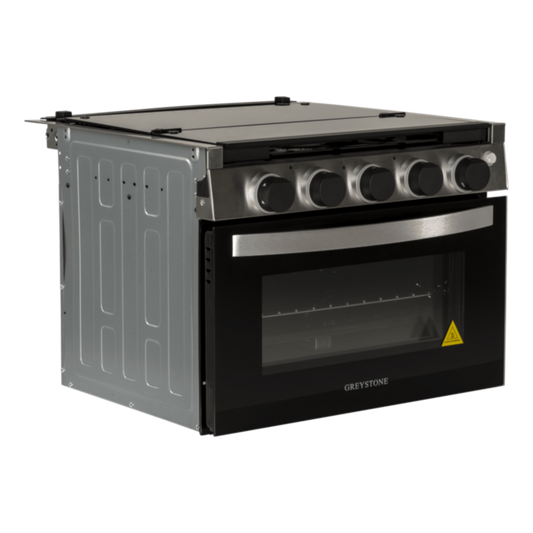 Greystone® by Furrion 17" Black Gas RV Range with 12V Connection (CF-RV17B)