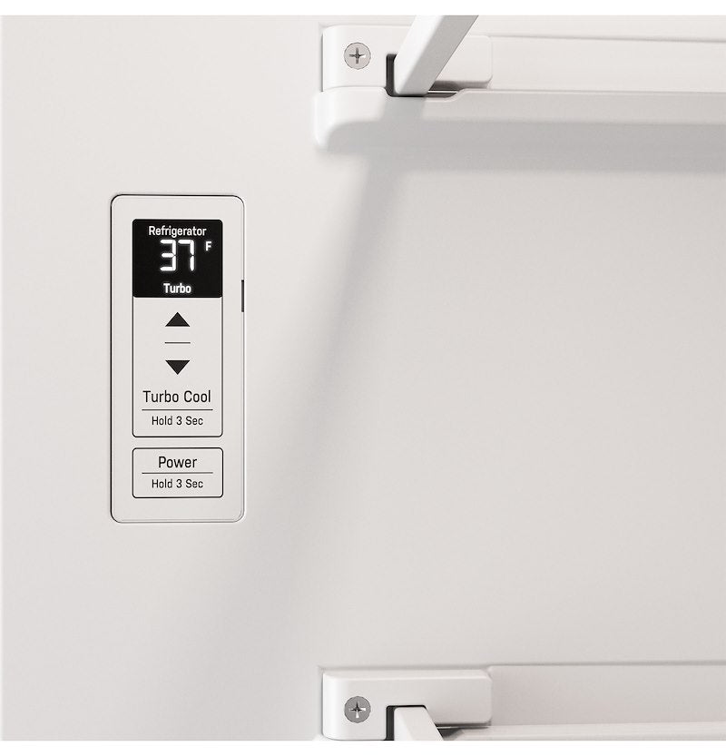 GE Profile™ 10 Cu. Ft. 12V DC Bottom Freezer Refrigerator - Glass with Black Appearance (PBV10R5VB)B