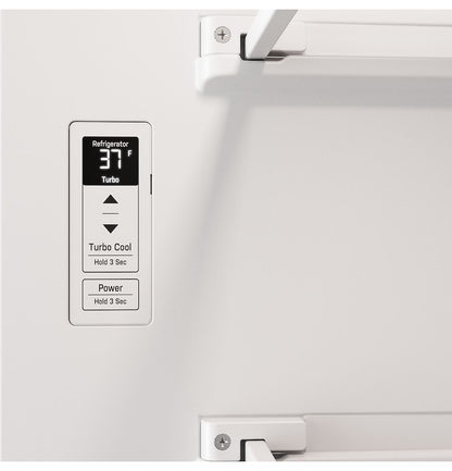 GE Profile™ 10 Cu. Ft. 12V DC Bottom Freezer Refrigerator - Glass with Black Appearance (PBV10R5VB)B