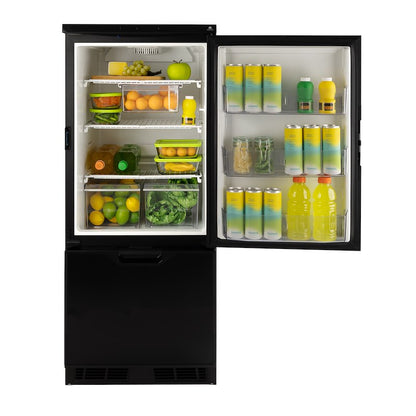Norcold 6.2 Cu. Ft. 12V DC Right Hand Hinge Black Refrigerator