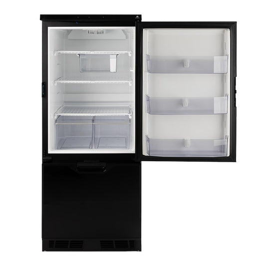 Norcold 6.2 Cu. Ft. 12V DC Left-Hand Black Refrigerator (N2175BPL)