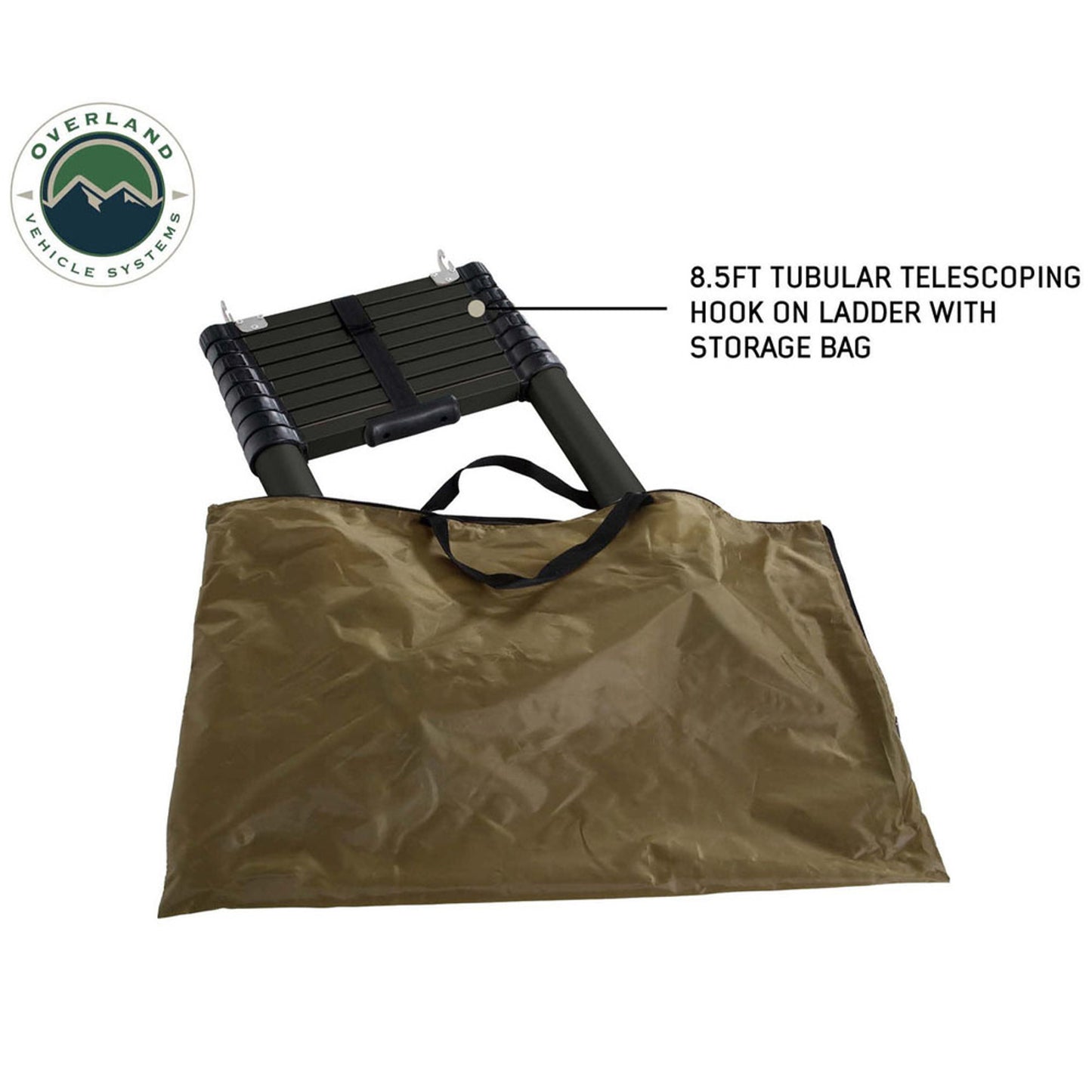 OVS HD Mamba Clam Shell Aluminum Hard Shell Roof Top Tent, Grey Body & Green Trim