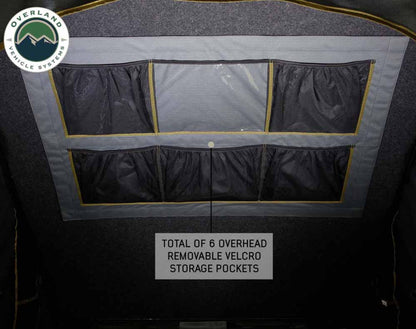OVS HD Mamba Clam Shell Aluminum Hard Shell Roof Top Tent, Grey Body & Green Trim