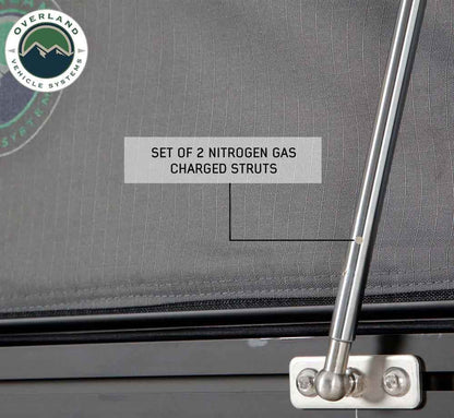 OVS HD Mamba Clam Shell Aluminum Hard Shell Roof Top Tent, Grey Body & Green Trim