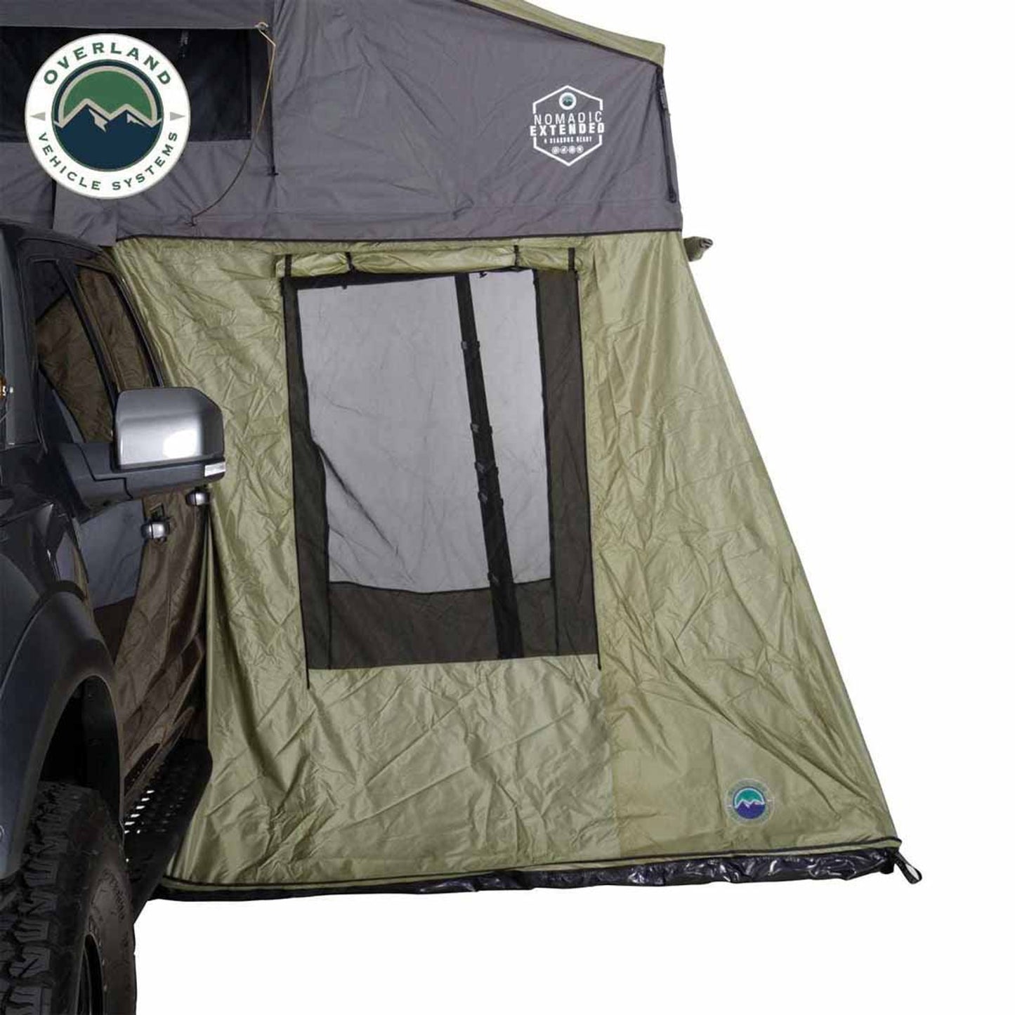 OVS HD Nomadic 3 Roof Top Tent Annex Green Base With Black Floor & Travel Cover