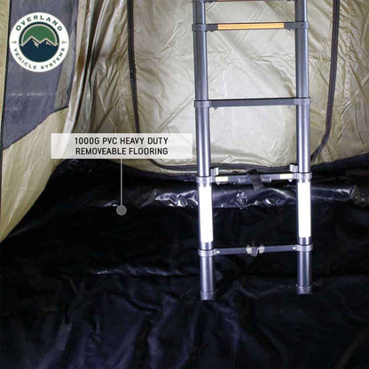 OVS HD Nomadic 3 Roof Top Tent Annex Green Base With Black Floor & Travel Cover