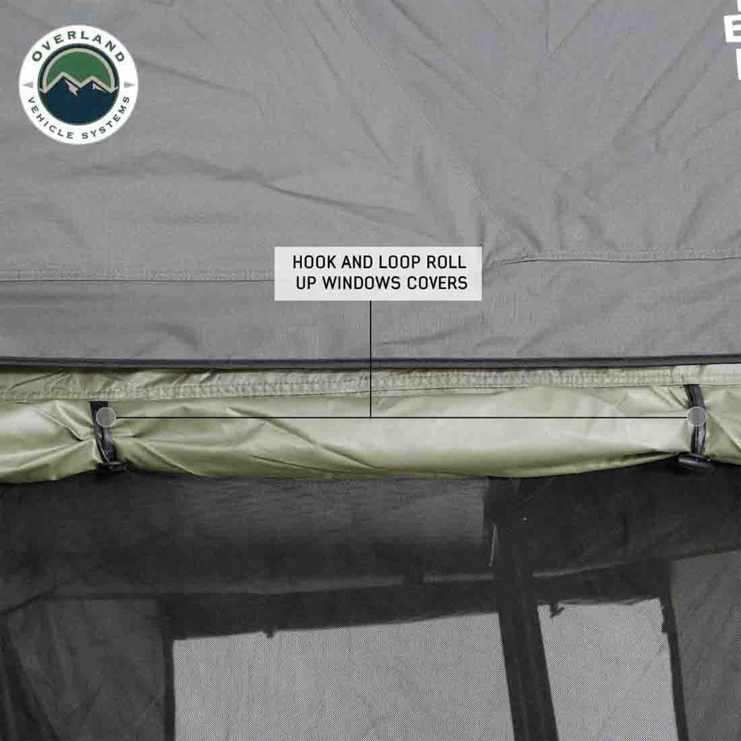 OVS HD Nomadic 3 Roof Top Tent Annex Green Base With Black Floor & Travel Cover