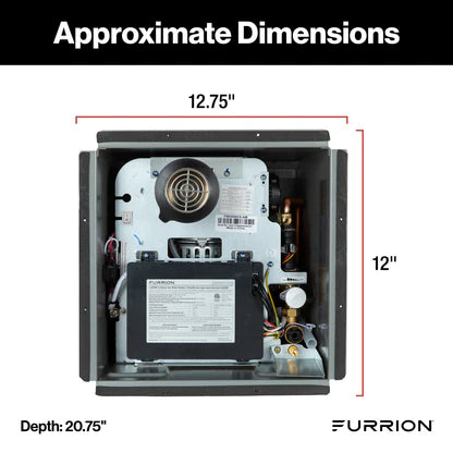 Furrion Tankless Gas Water Heater with Antifreeze Protection – 2.4 GPM, White (#FWH09AFA-AM)