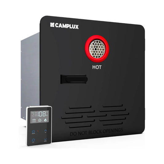 Camplux Elite 65,000 BTU RV Tankless Water Heater Max 3.9 GPM - Black