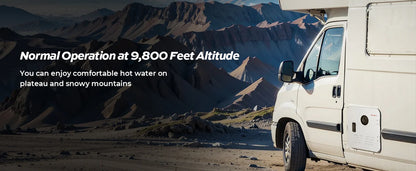 Fogatti InstaShower 7, 48,000 BTU RV Tankless Water Heater with Door - White