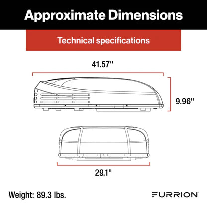 Furrion Chill® HE Low-Profile RV Rooftop Air Conditioner with Heat Pump (R32) 13500 – White